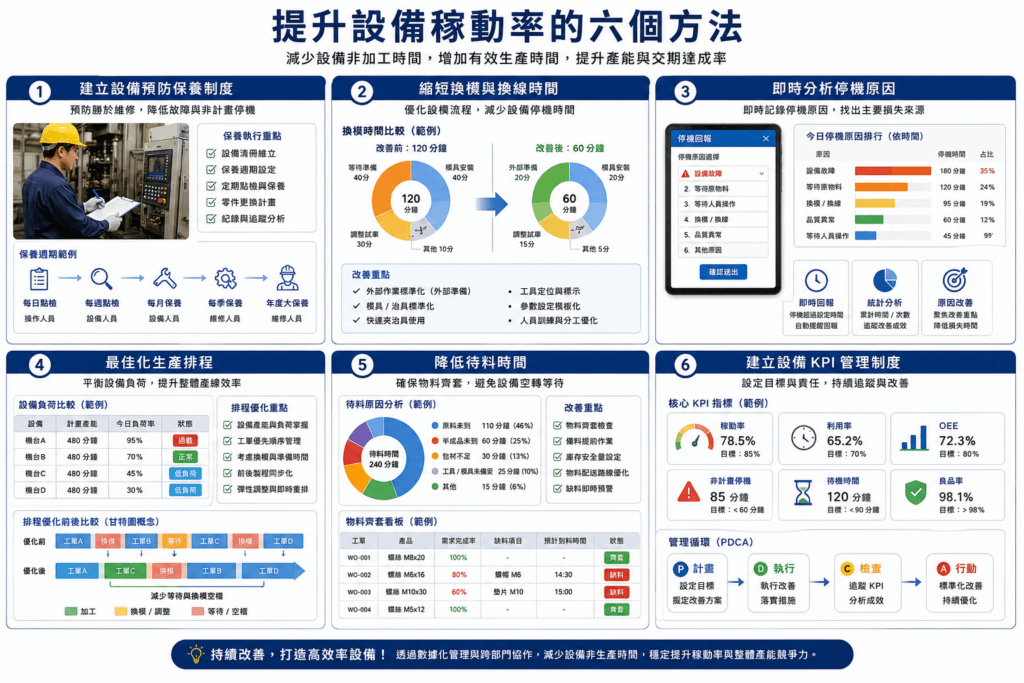 設備稼動率提升六大策略