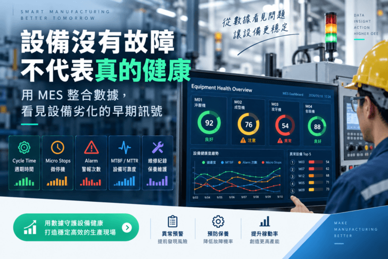 智慧製造設備健康儀表板