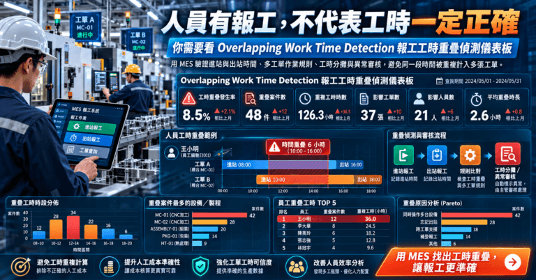 MES Overlapping Work Time Detection 報工工時重疊分析儀表板